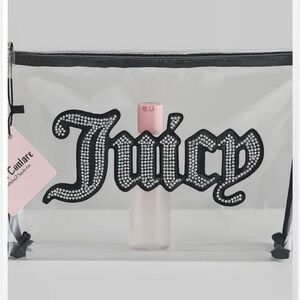 Juicy Couture Transparent Bag with Rhinestone Logo